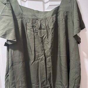 Torrid Olive Blouse NWT